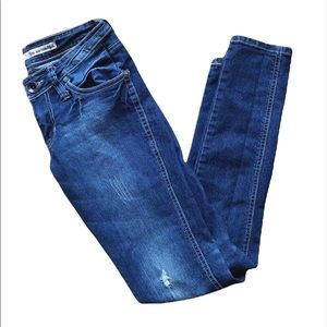 Dollhouse You are Beautiful Blue Skinny Destress Denim
